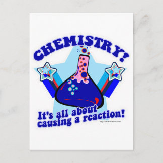 Chemische Reaktion Postkarte