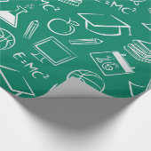 Chemische Schulstruktur Geschenkpapier (Ecke)