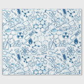 Chemische Schulstruktur Geschenkpapier (Flach)