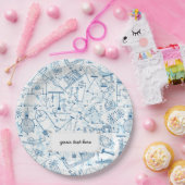 Chemische Schulstruktur Pappteller (Party)