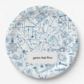 Chemische Schulstruktur Pappteller (Vorderseite)