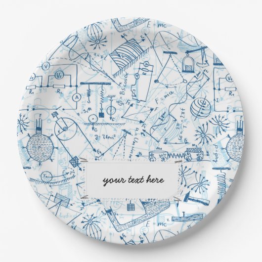 Chemische Schulstruktur Pappteller (Vorderseite)