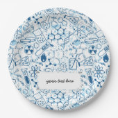 Chemische Schulstruktur Pappteller (Vorderseite)