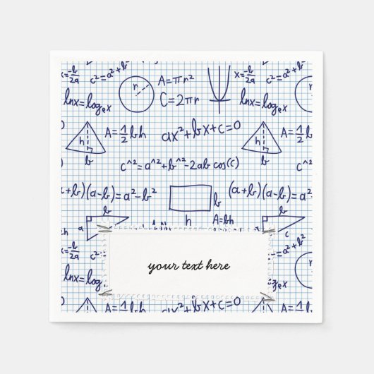 Chemische Schulstruktur Serviette (Vorderseite)