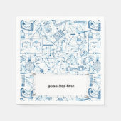 Chemische Schulstruktur Serviette (Vorderseite)