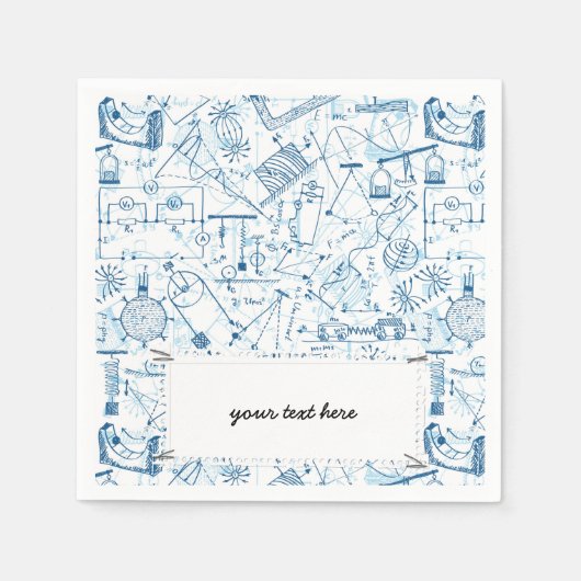 Chemische Schulstruktur Serviette (Vorderseite)