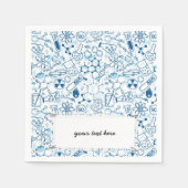 Chemische Schulstruktur Serviette (Vorderseite)