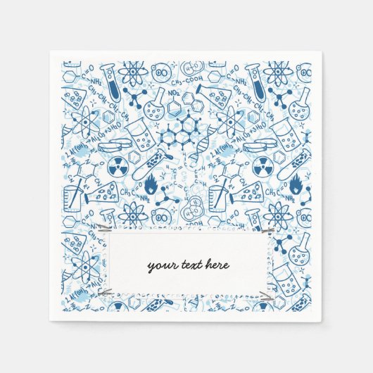 Chemische Schulstruktur Serviette (Vorderseite)
