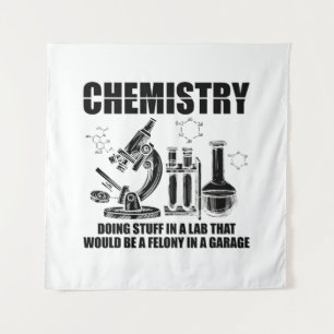 Chemische Sprichworte Geschenke für Chemie Wandteppich