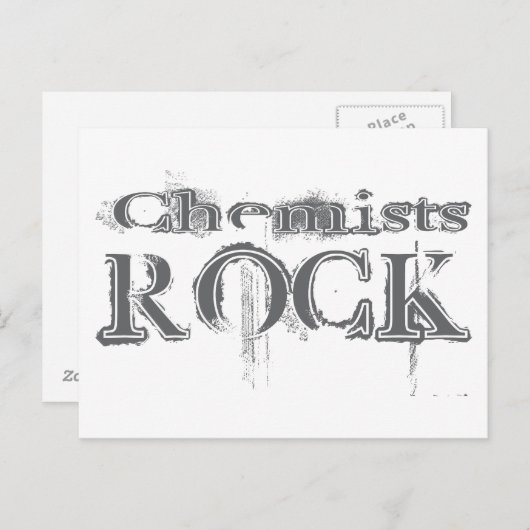 Chemische Steine Postkarte (Vorne/Hinten)