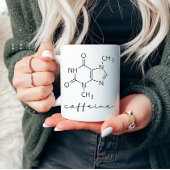 Chemische Struktur der Koffeinmoleküle Tasse