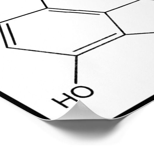 CHEMISCHE STRUKTURSTRUKTUR POSTER (Ecke)
