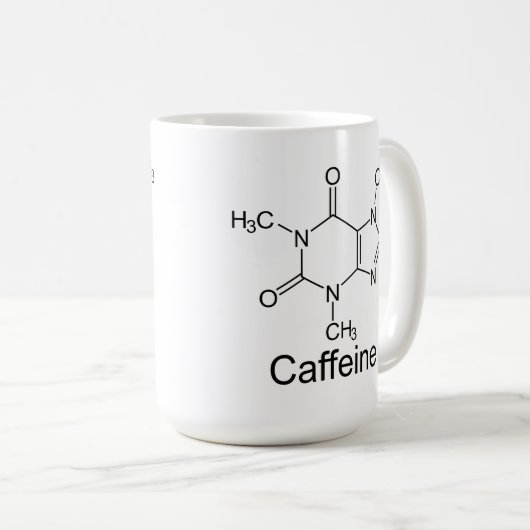 Chemische Tasse von Koffein (VorderseiteRechts)
