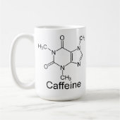 Chemische Tasse von Koffein (Links)