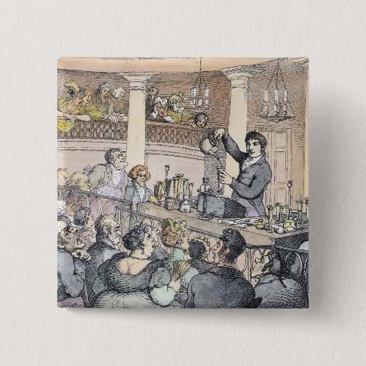 Chemische Vorträge, c.1809 Button (Vorderseite)