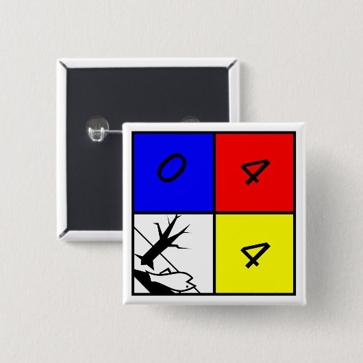 Chemische warnende Gefahr für die Umwelt Button (Vorne & Hinten)