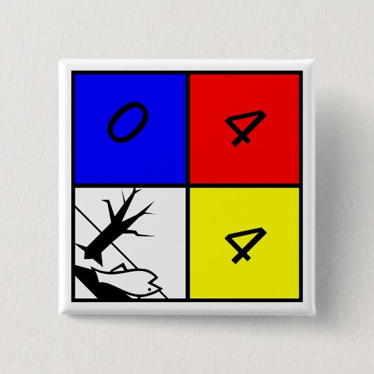 Chemische warnende Gefahr für die Umwelt Button (Vorderseite)