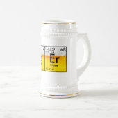 Chemischer Bierstein Bierglas (VorderseiteRechts)