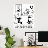 Chemischer Cartoon 8791 Poster (Heimbüro)