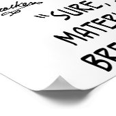 Chemischer Cartoon 8791 Poster (Ecke)