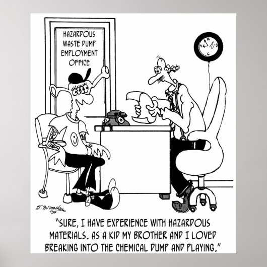 Chemischer Cartoon 8791 Poster (Vorne)