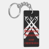 Chemischer Dispersionsmittel areTerrorism Schlüsselanhänger (Vorderseite links)