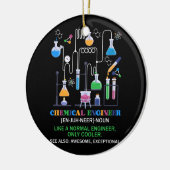 Chemischer Ingenieur definiert sich wie ein normal Keramik Ornament (Links)