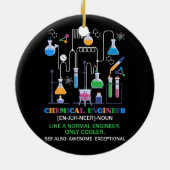 Chemischer Ingenieur definiert sich wie ein normal Keramik Ornament (Hinten)