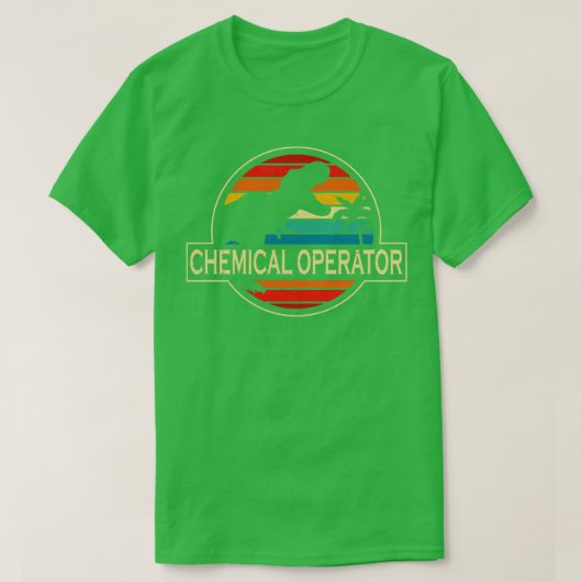 Chemischer Operator Dinosaur T-Shirt (Design vorne)