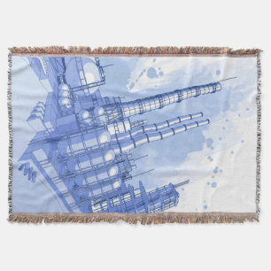 Chemischer Pflanzen- u. Watercolorhintergrund Decke