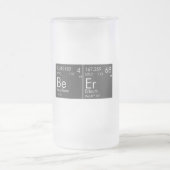 Chemisches Bier Mattglas Bierglas (Mittel)