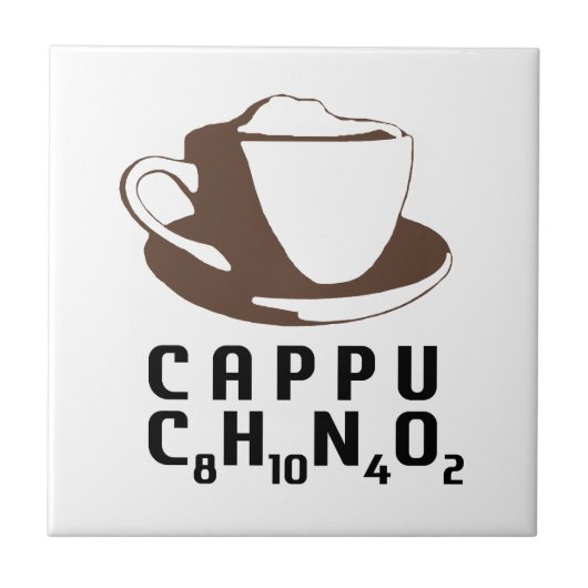 Chemisches Cappuccino Fliese (Vorderseite)