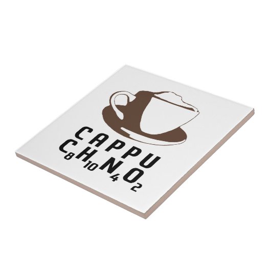 Chemisches Cappuccino Fliese (Seite)