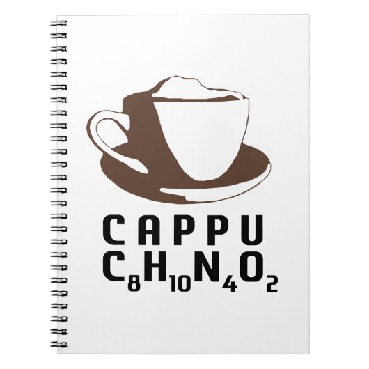 Chemisches Cappuccino Notizblock (Vorderseite)