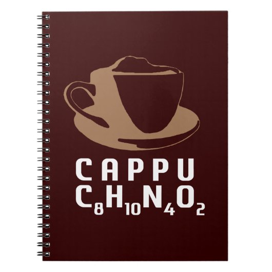 Chemisches Cappuccino Notizblock (Vorderseite)