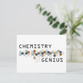 Chemisches Genie Postkarte (Stehend Vorderseite)