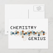 Chemisches Genie Postkarte (Vorne/Hinten)