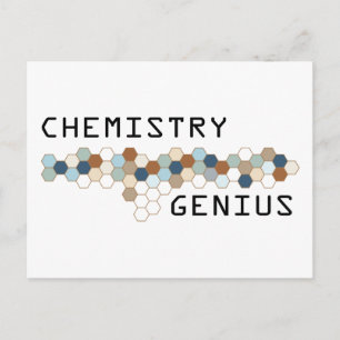 Chemisches Genie Postkarte