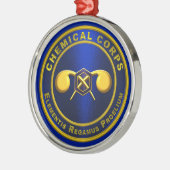 Chemisches Korps Ornament Aus Metall (Links)