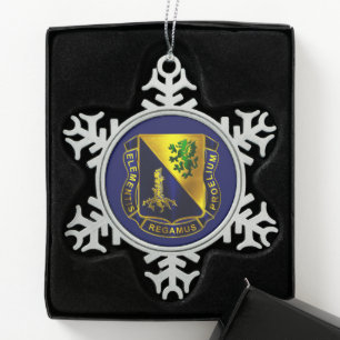 Chemisches Korps Schneeflocken Zinn-Ornament