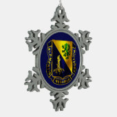 Chemisches Korps Schneeflocken Zinn-Ornament (Links)