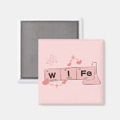 Chemisches Magnet | Ehefrau Magnet (Vorderseite/Rückseite)