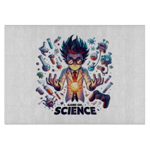 Chemisches Mischspiel ein, Wissenschaftsthema Schneidebrett