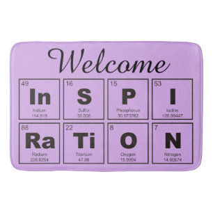 Chemisches Periodensystem der Elemente: InSPIRaTiO Badematte