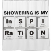 Chemisches Periodensystem der Elemente: InSPIRaTiO Duschvorhang (Vorderseite)