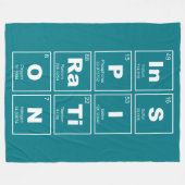 Chemisches Periodensystem der Elemente: InSPIRaTiO Fleecedecke (Vorderseite (Horizontal))