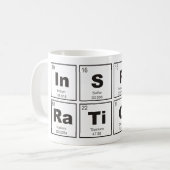 Chemisches Periodensystem der Elemente: InSPIRaTiO Kaffeetasse (Vorderseite Links)
