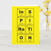 Chemisches Periodensystem der Elemente: InSPIRaTiO Karte (Gelbe Blume)