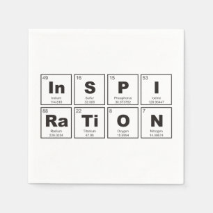 Chemisches Periodensystem der Elemente: InSPIRaTiO Serviette
