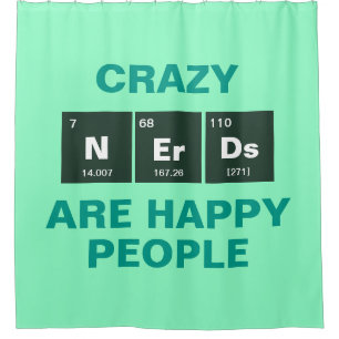 Chemisches Periodensystem der Elemente: Nerds Duschvorhang